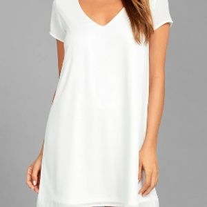FREESTYLE WHITE SHIFT DRESS